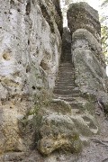 Zricenina skalniho hradu Stohanek
