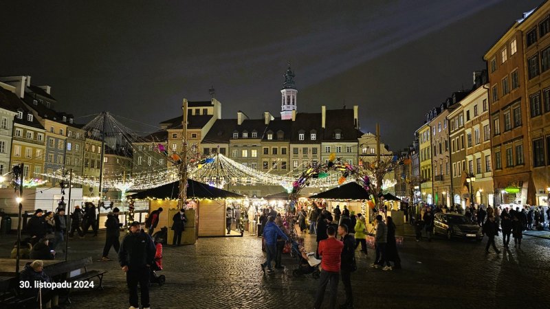 Adventní Varšava - Staroměstské náměstí (Rynek Starego Miasta)